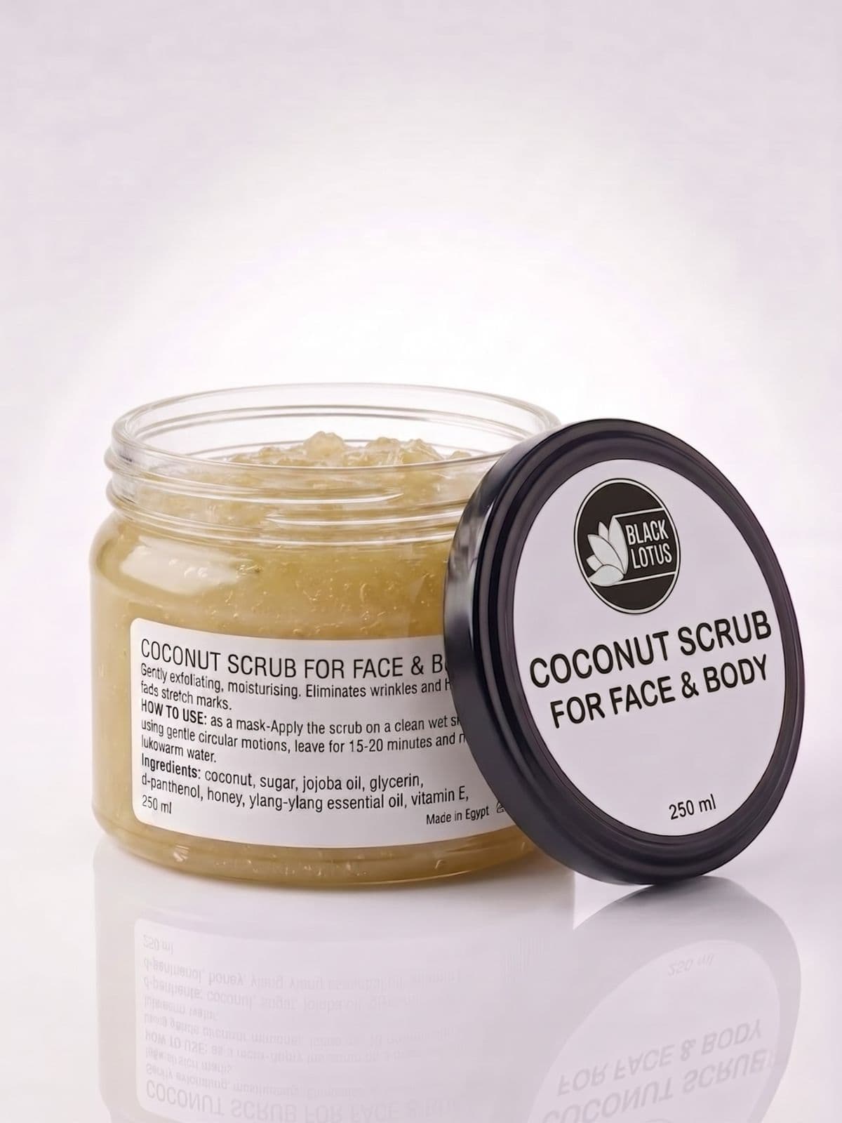 Black Lotus Coconut Scrub for Face & Body