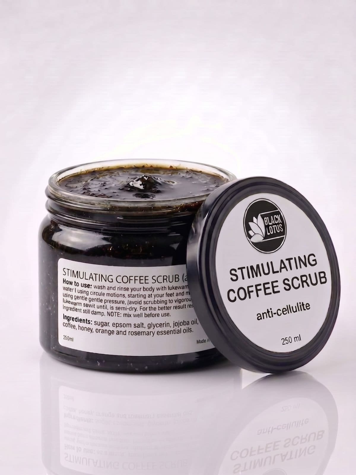 Black Lotus Stimulating Coffee Scrub (Anti-Cellulite)